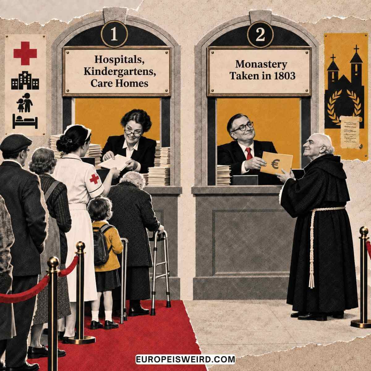 Church hospitals and church payments as separate bills