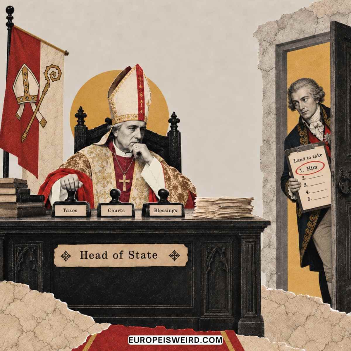 Prince bishop as head of state in 1803
