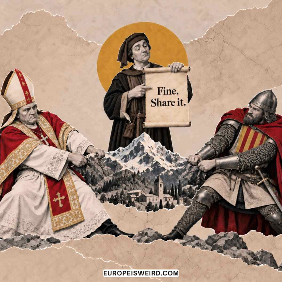 bishop of urgell and count of foix share andorra in 1278