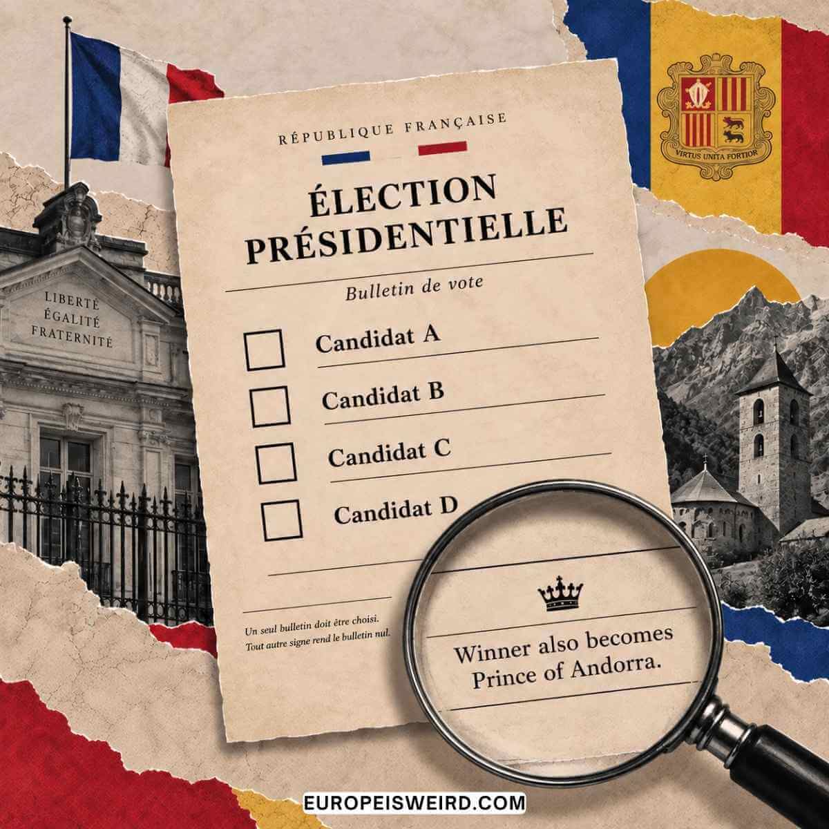 french presidential ballot fine print winner becomes prince of andorra